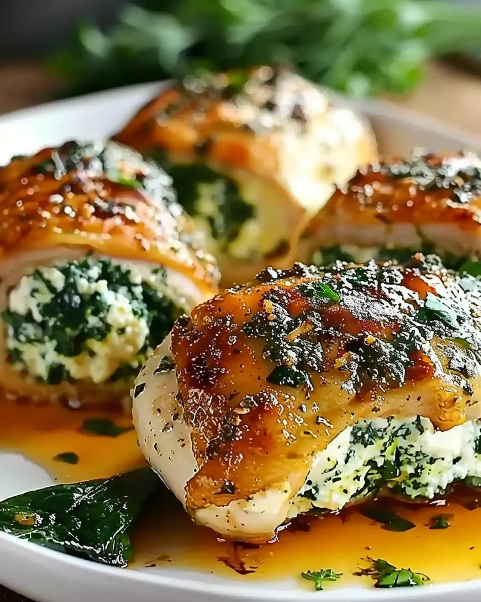 Herbed Ricotta Stuffed Chicken Rolls for a Delightful Dinner