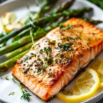 Baked Salmon with Asparagus and Lemon