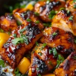 Sweet & Savory Asian Mango Glazed Chicken