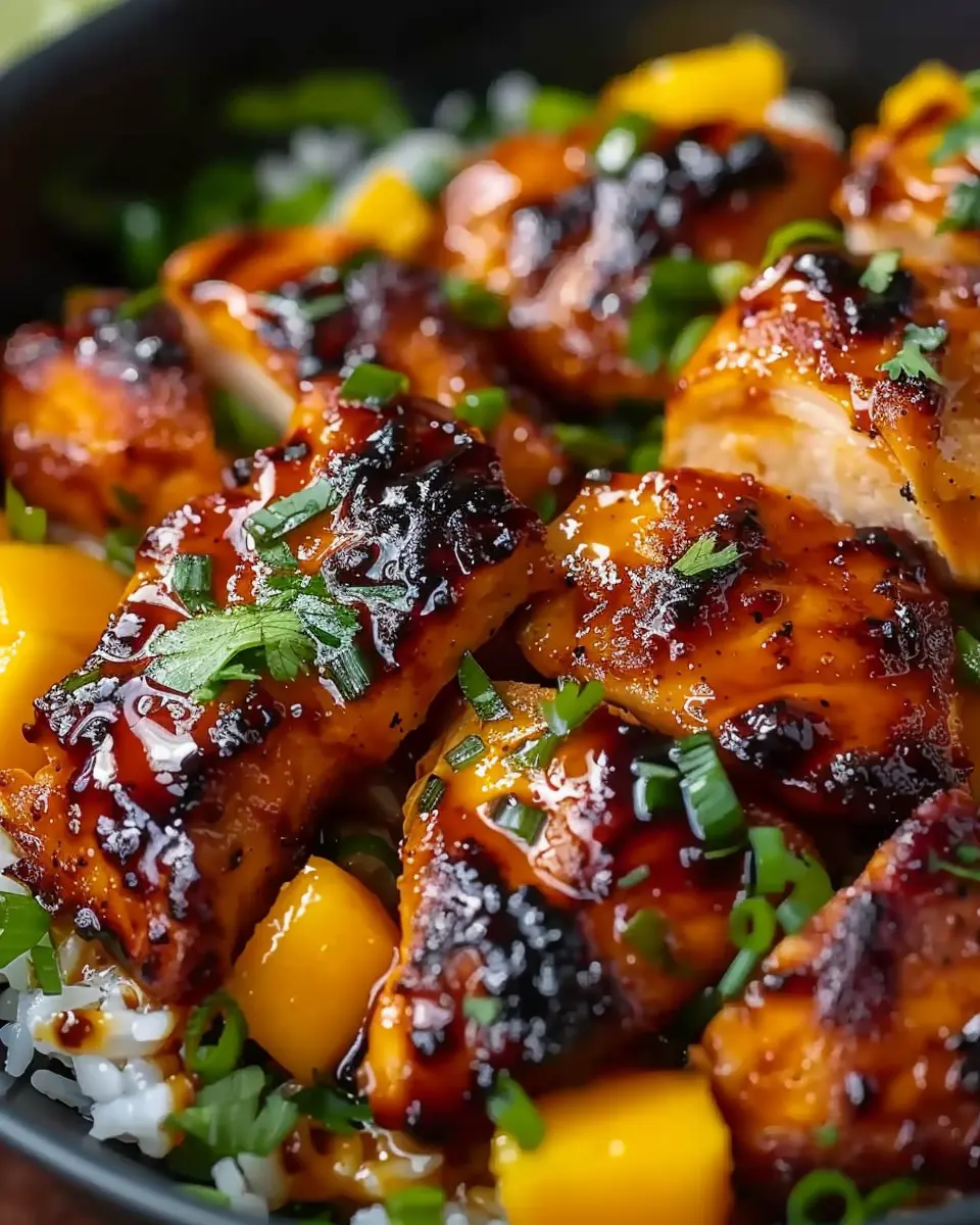 Sweet &amp; Savory Asian Mango Glazed Chicken: A Juicy Delight at Home