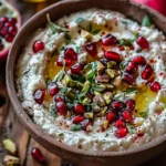 Pomegranate Pistachio Whipped Feta Dip is Irresistible!