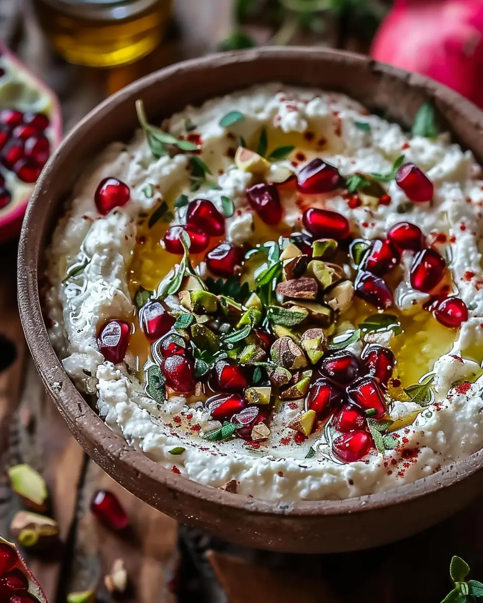 Pomegranate Pistachio Whipped Feta Dip is Simply Irresistible