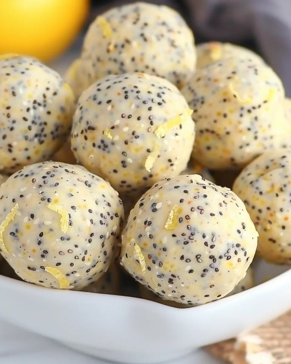 Lemon Poppy Seed Energy Bites: Easy Snacks for Busy Lives