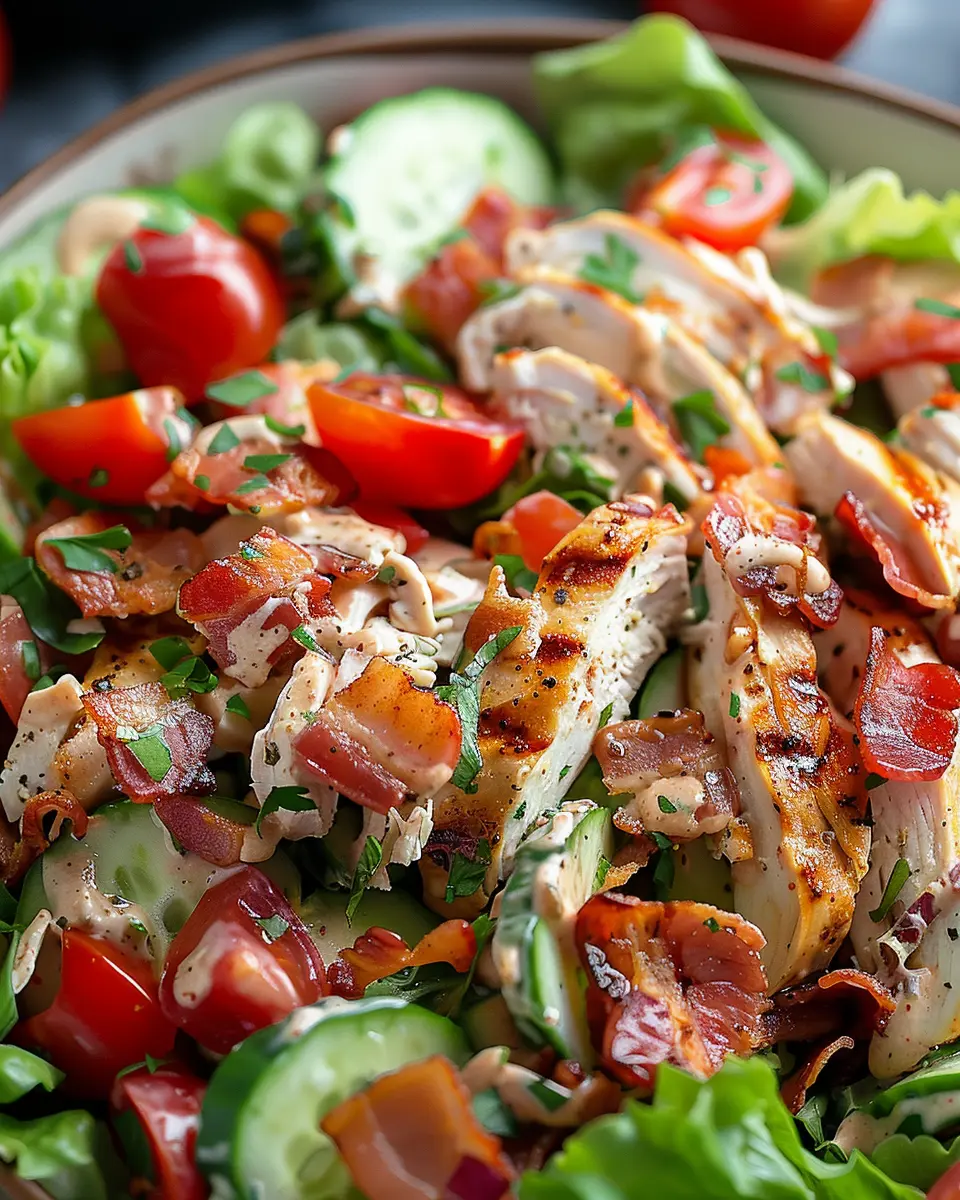 BLT Chicken Salad Recipe: Easy and Healthy with Turkey Bacon