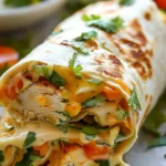 Quick Cheesy Chicken Wrap