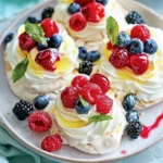 Pavlova with Lemon Curd & Berries