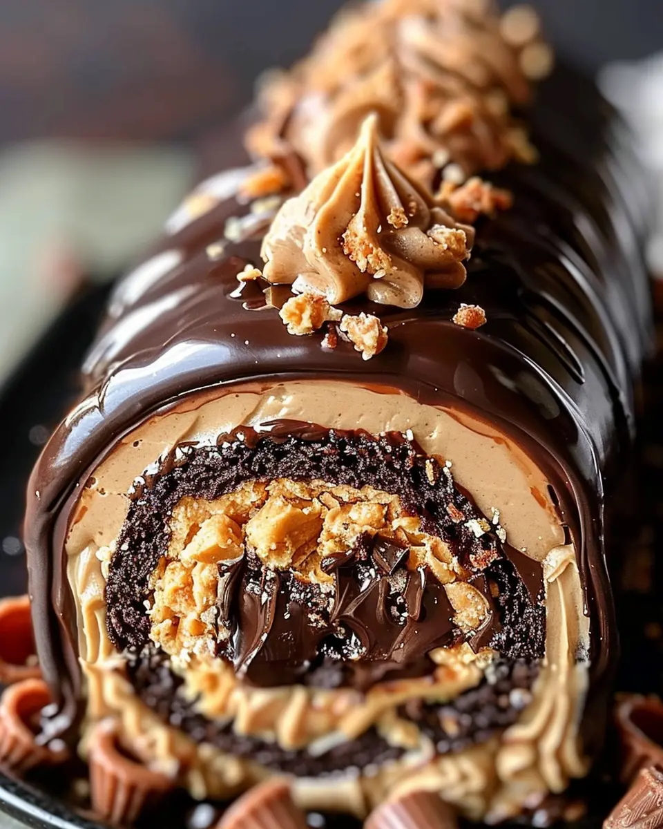 Irresistible Peanut Butter Cup Chocolate Roll: The Best Indulgent Treat