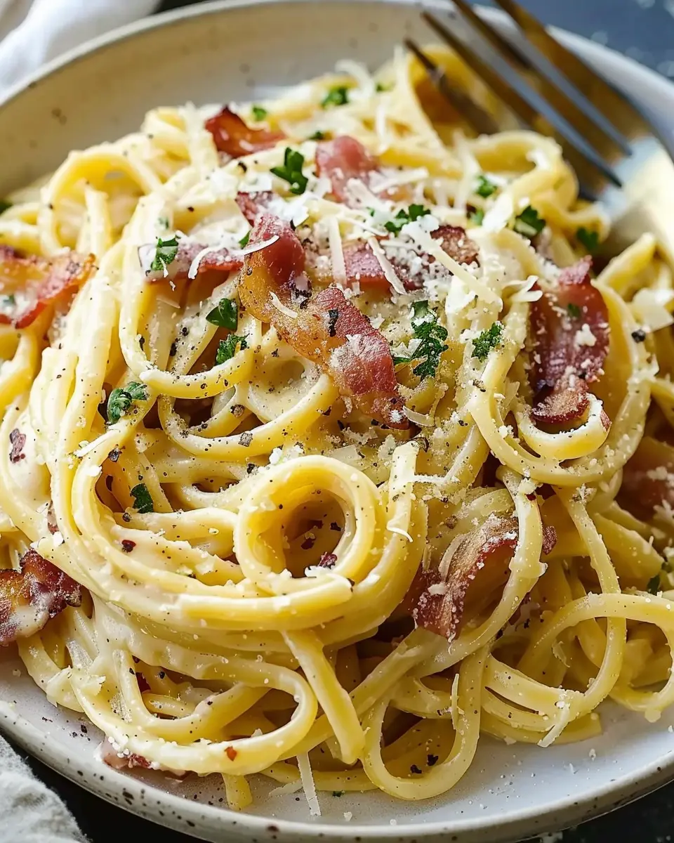 Creamy Turkey Bacon Carbonara Pasta: An Indulgent Treat at Home