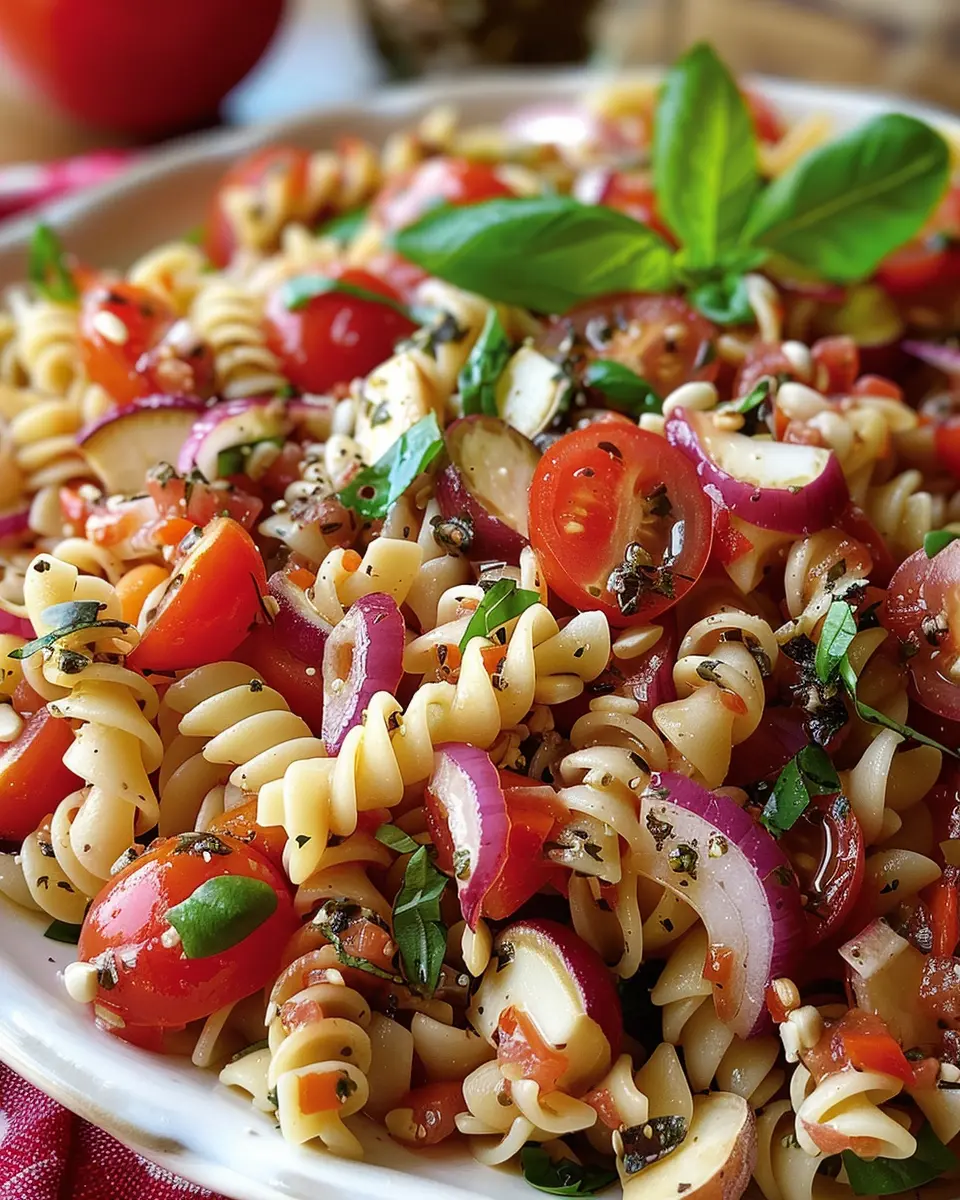 Bruschetta Pasta Salad: Easy and Flavorful for Every Palate