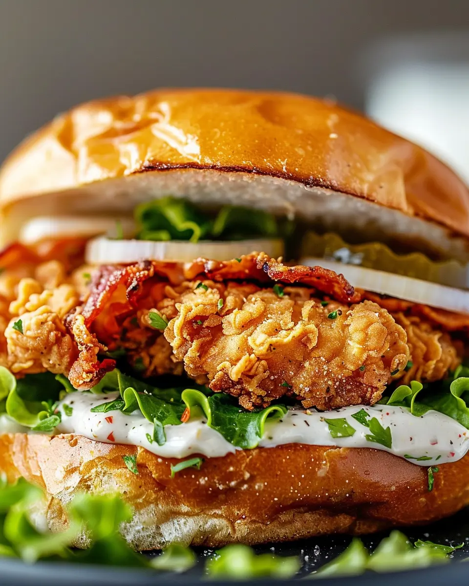 Cajun Crispy Chicken Sandwich with Garlic Aioli: Easy & Flavorful