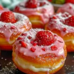 Strawberry Cheesecake Donuts-Easy Recipe