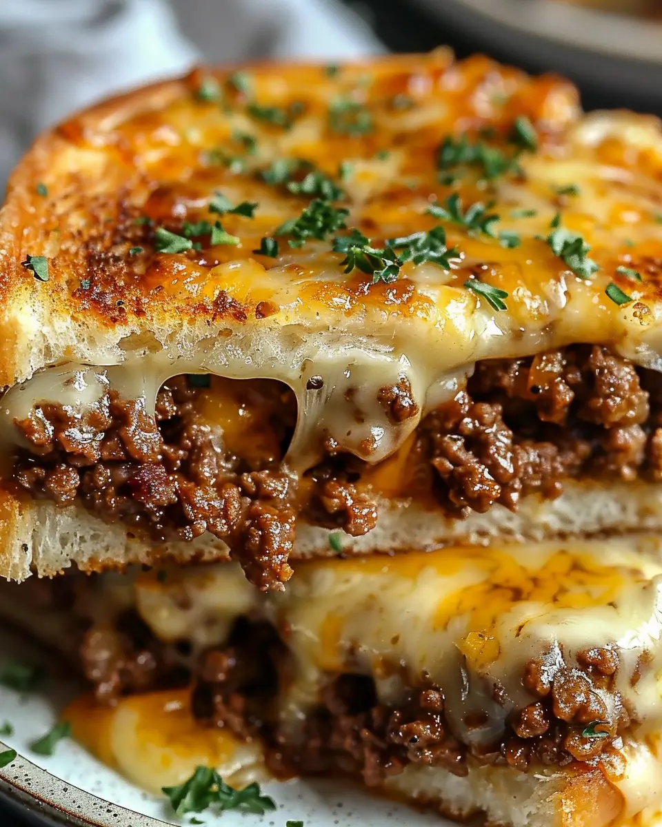Ultimate Cheesy Ground Beef Melt: Indulgent Comfort Food Delight