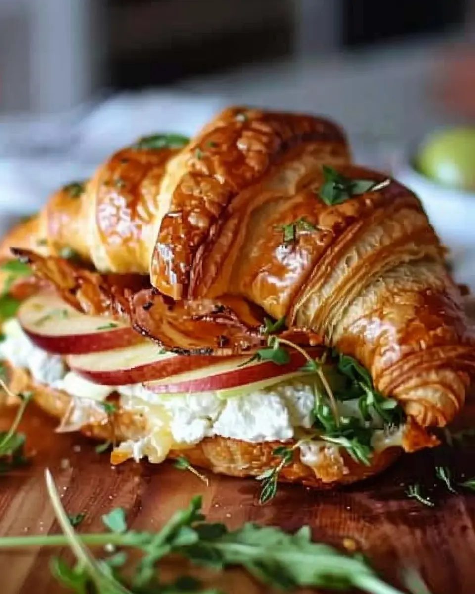 Apple &amp; Goat Cheese Croissant Sandwich: A Delightful Twist on Comfort Food