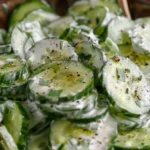 Easy Creamy Cucumber Salad That’s Quick and Refreshing
