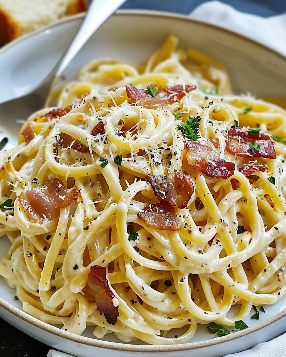 Creamy Turkey Bacon Carbonara Pasta: Easy Comfort Food at Home