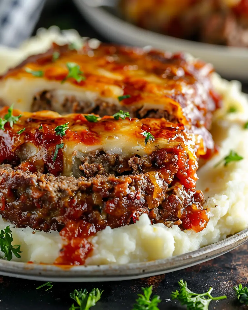Meatloaf with Mashed Potatoes and Cheese Recipe: Easy Comfort Food