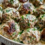 Creamy Crockpot Swedish Meatballs