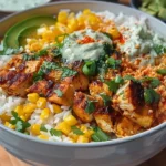 Street Corn Chicken Rice Bowl