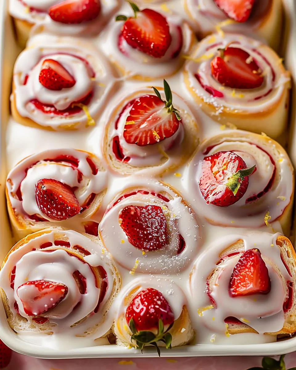 Strawberry Rolls with Lemon Icing: A Joyful Treat for Any Occasion