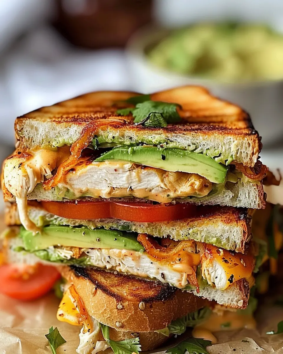 Chicken Avocado Melt Sandwich: Easy and Delicious Comfort Food