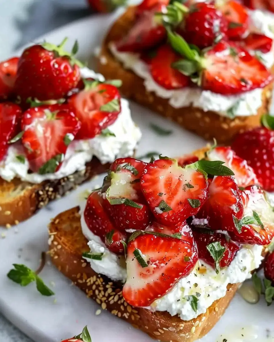 Roasted Strawberry Whipped Ricotta Toast: The Best Easy Delight