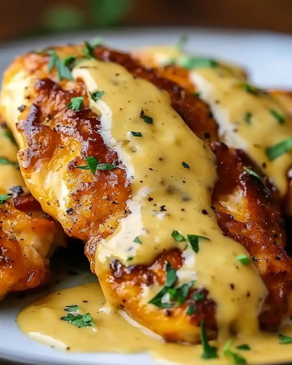 Pretzel Chicken with Mustard-Cheddar Sauce: A Juicy Ultimate Recipe
