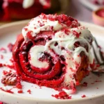 Red Velvet Cinnamon Rolls with Cream Cheese Frosting