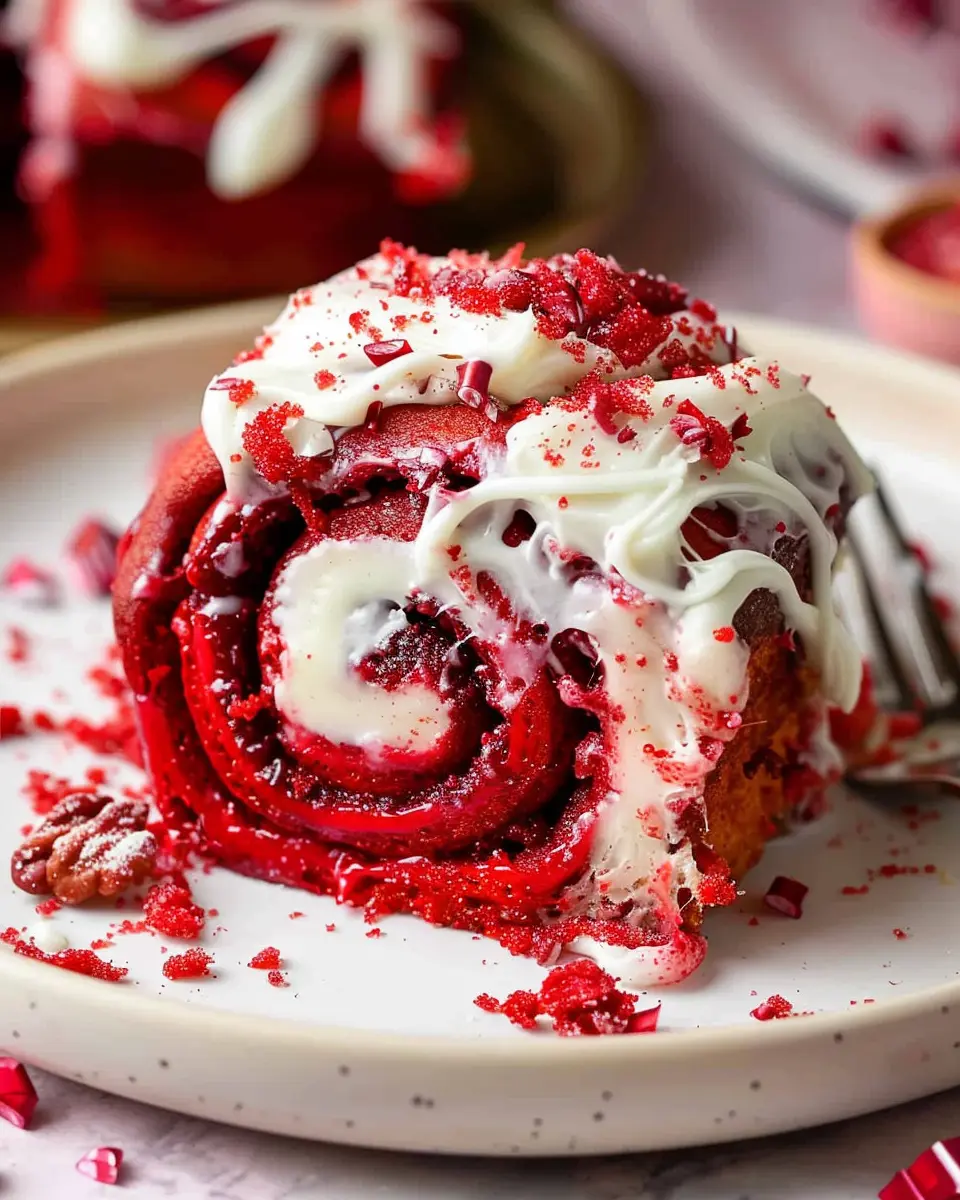 Red Velvet Cinnamon Rolls: Indulgent Recipe with Cream Cheese Frosting