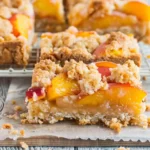 Peaches and Cream Crumble Bars