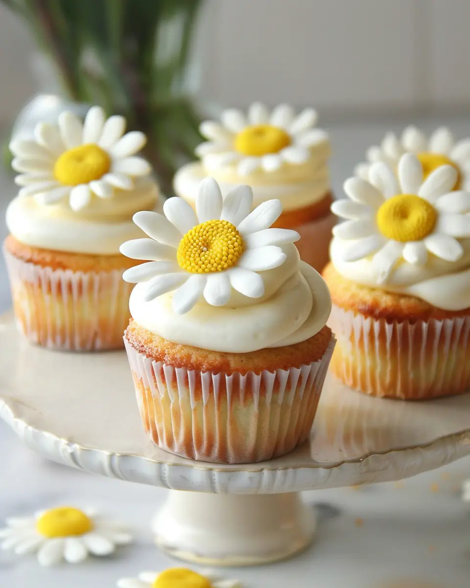 Super Cute Daisy Cupcakes: Easy Recipe for Delightful Spring Treats