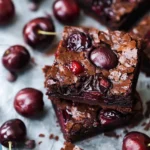 Roasted Chocolate Cherry Brownies