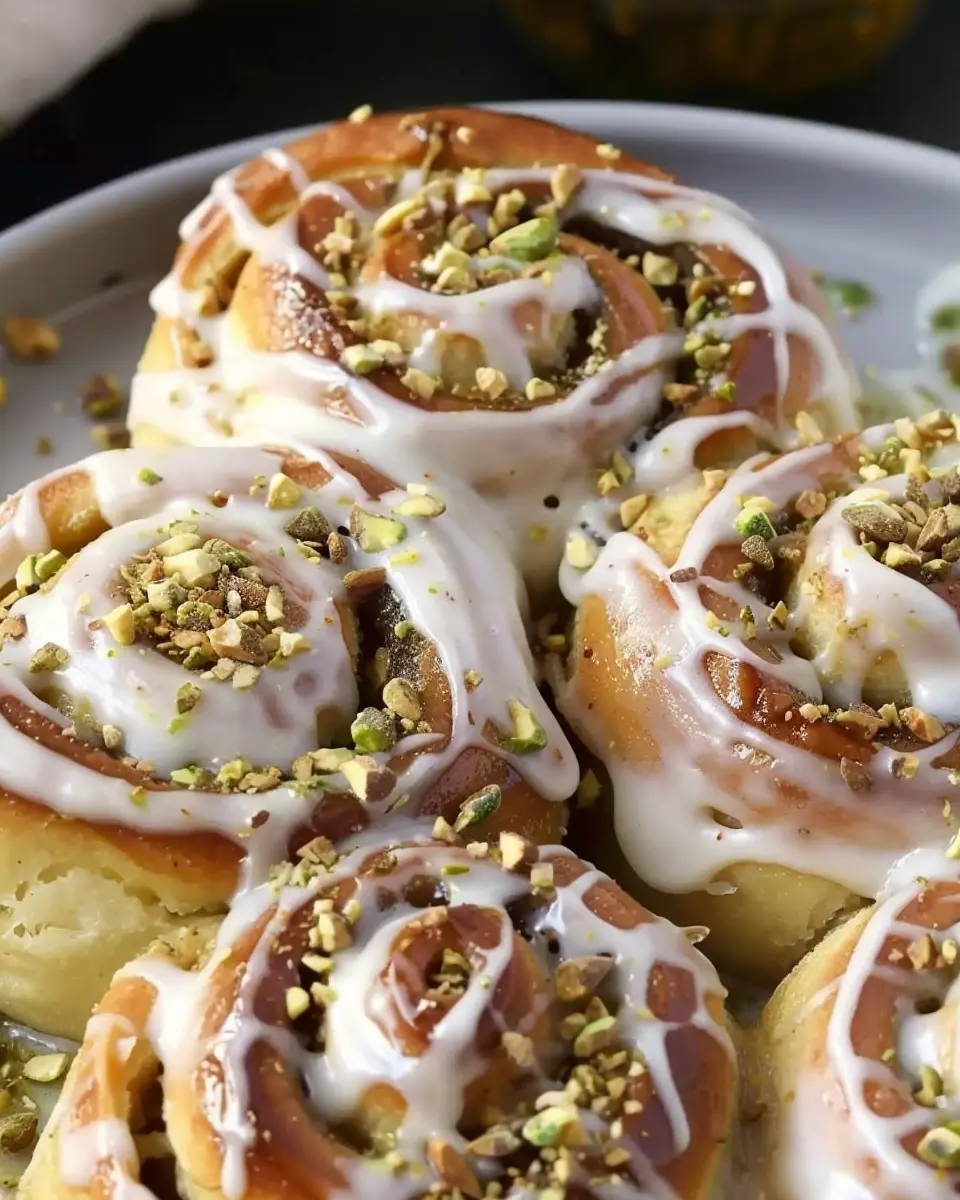 Perfect Pistachio Rolls: Indulgent Treat with Cream Cheese Frosting