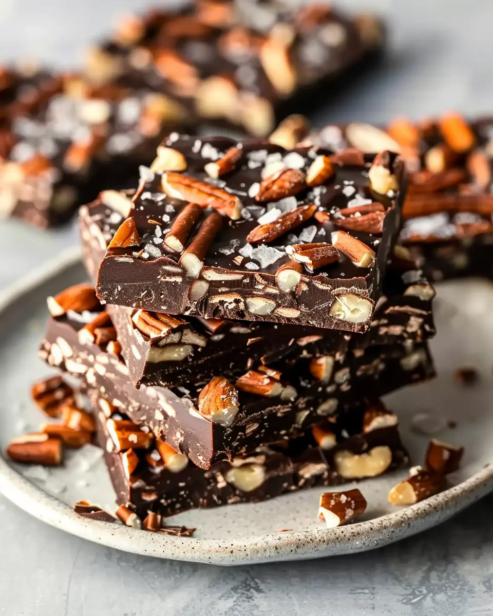Dark Chocolate and Sea Salt Nut Bars: Indulgent Homemade Delight