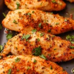 Oven Baked Chicken Tenders (No Breading)