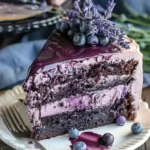 Blueberry Chocolate Lavender Dream Cake