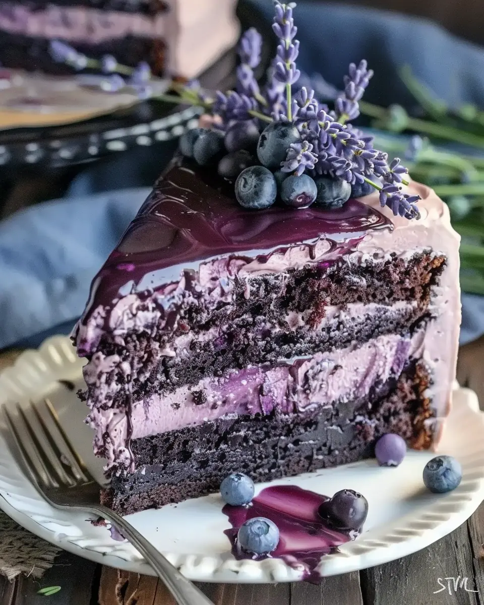 Blueberry Chocolate Lavender Dream Cake: An Indulgent Treat for All