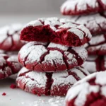 Red Velvet Crinkle Cookies