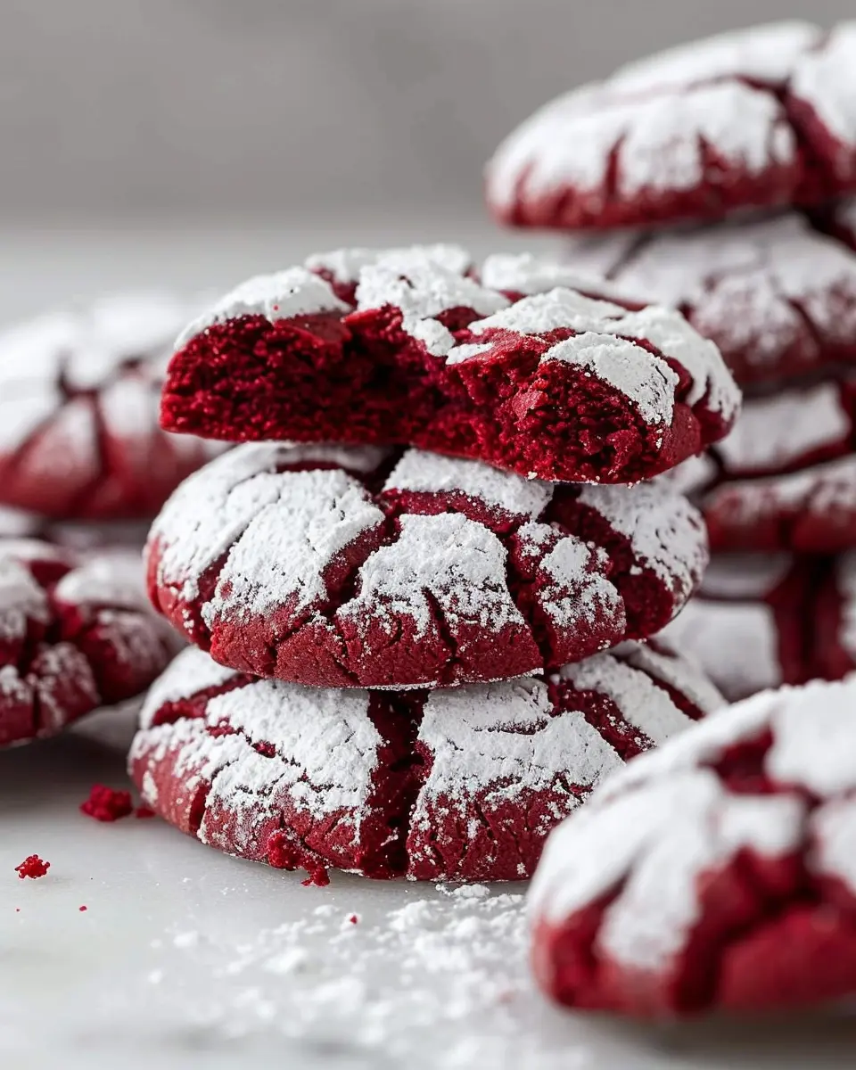 Red Velvet Crinkle Cookies: Easy Indulgence for Every Occasion