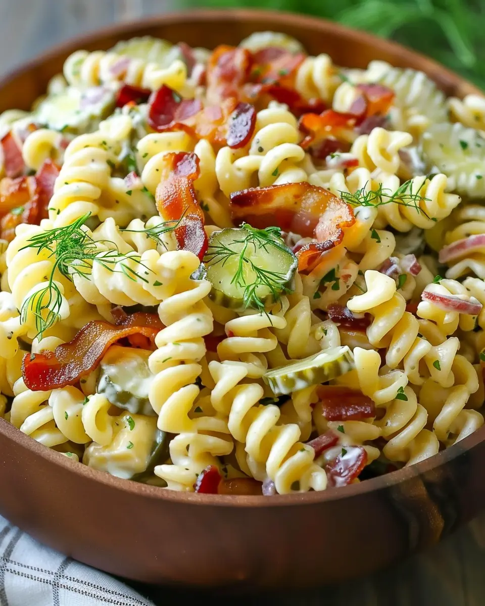Dill Pickle Turkey Bacon Pasta Salad That Will Wow Your Taste Buds