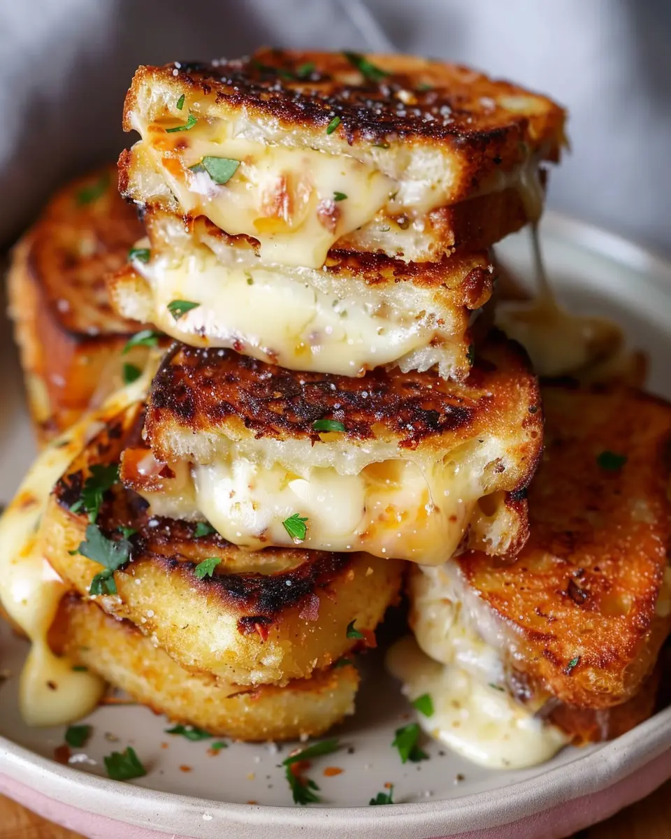 Hawaiian Roll Grilled Cheese with Turkey Bacon and Chicken Ham Delight