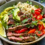 High Protein Steak Fajita Bowl