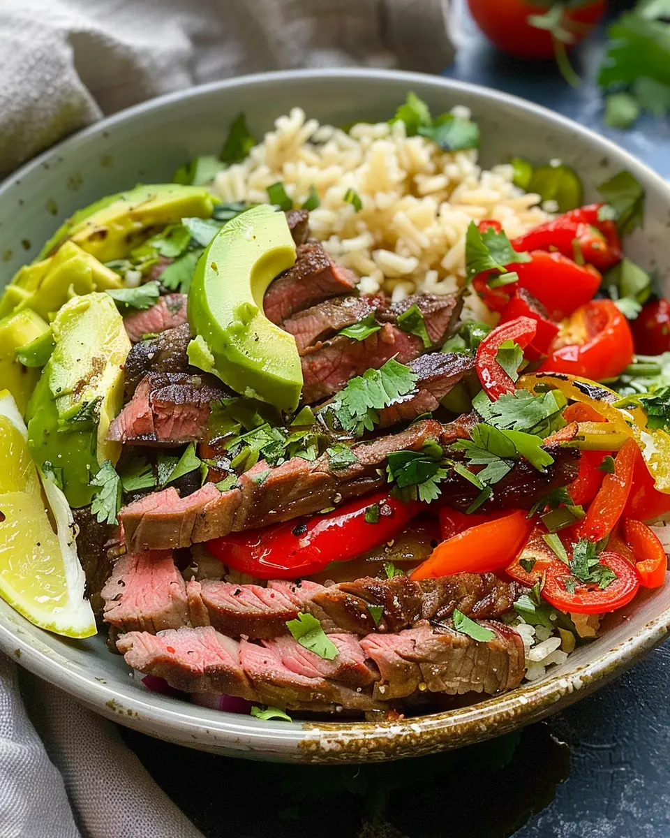 High Protein Steak Fajita Bowl: Easy Recipe for Home Chefs