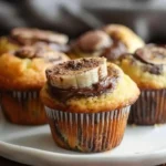 Nutella Banana Swirl Muffins