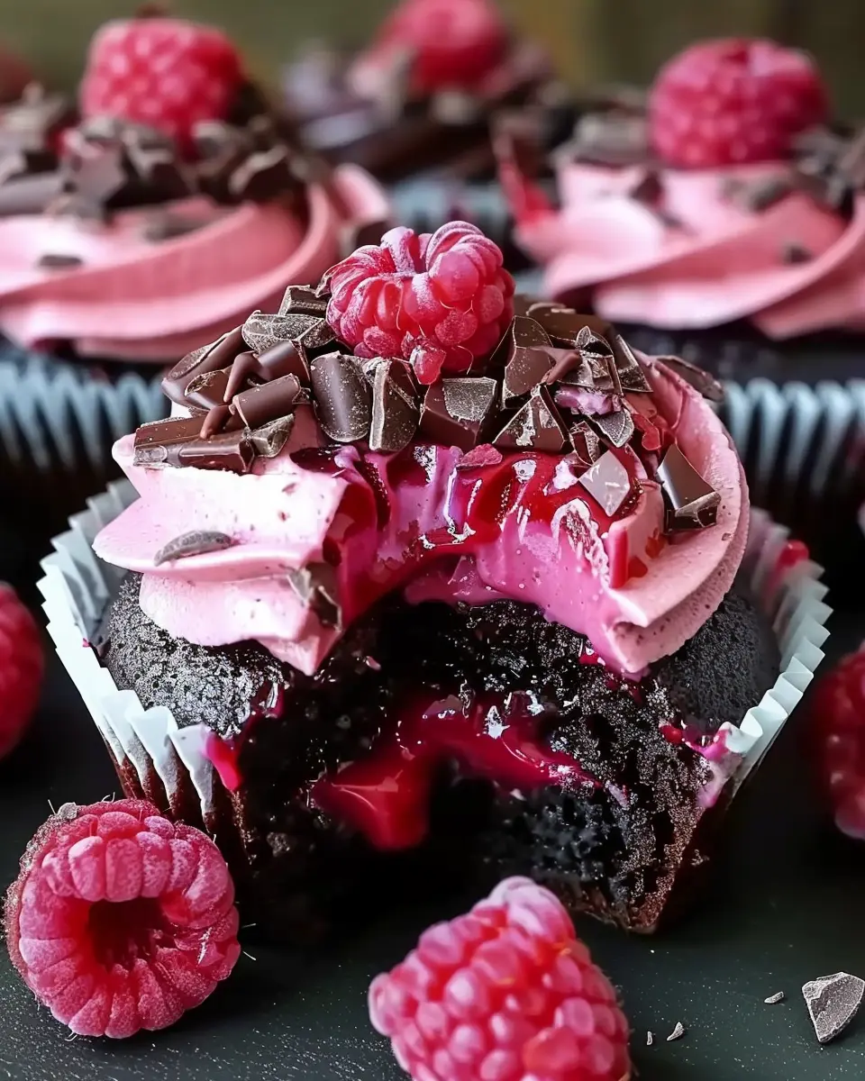 Decadent Raspberry Chocolate Lava Cupcakes You’ll Adore Today