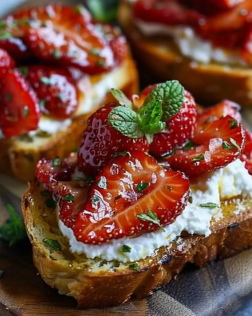 Roasted Strawberry Whipped Ricotta Toast: A Joyful Breakfast Delight