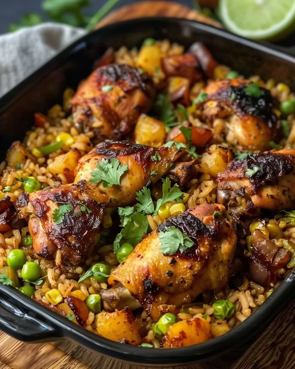 Caribbean Chicken and Rice: Easy Recipe for Flavorful Comfort