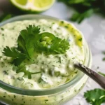 Creamy Cilantro Garlic Sauce With Jalapeños & Limes
