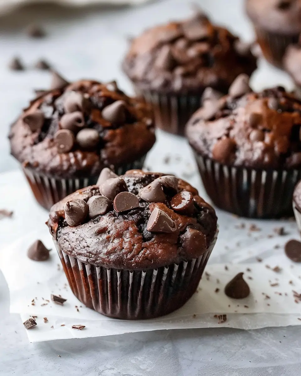 Double Chocolate Chip Muffins: Indulgent Treat for Every Baker