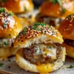 Garlic Parmesan Cheeseburger Bombs Recipe