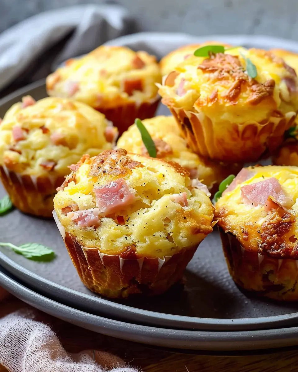 Ham and Cheese Muffins: Easy Chicken Ham and Turkey Bacon Delights